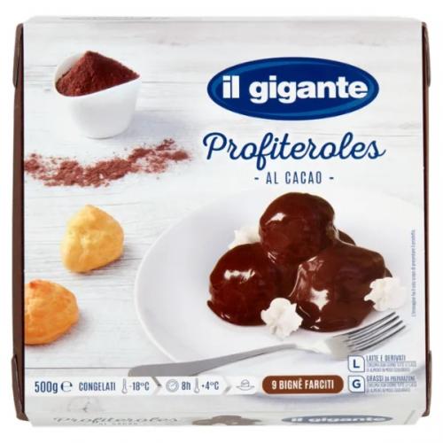 IL GIGANTE Profiteroles al Cacao Congelati 500g